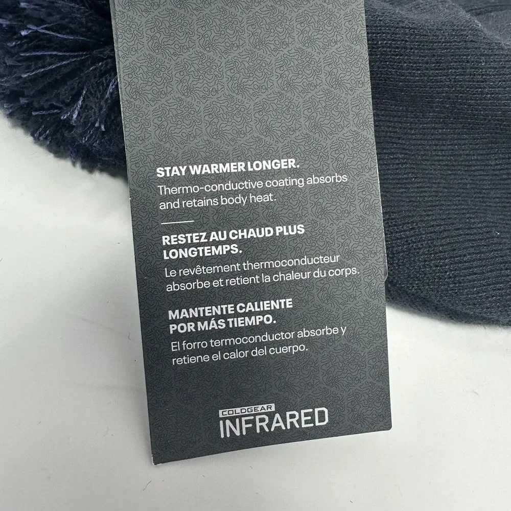 NEW Under Armour Naval Academy Midshipmen Navy Cuffed‎ Pom Hat Winter Cap Beanie - Picture 6 of 8